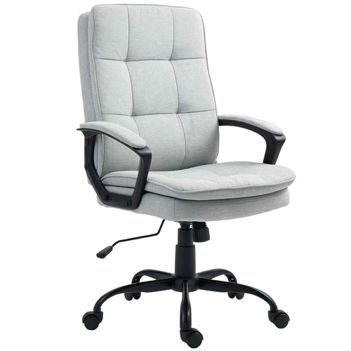 Biuro kėdė Homcom 63x70x112cm., pilkos/juodos spalvos