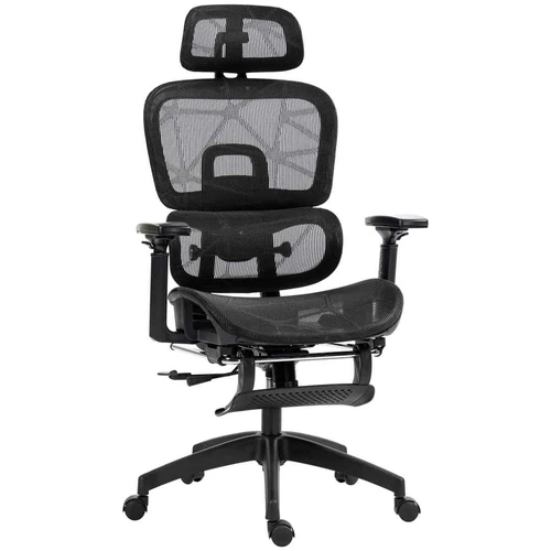 Biuro kėdė Homcom 66x64x122cm., juodos spalvos