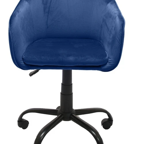 Mėlyna/juoda biuro kėdė su kryžminiu pagrindu