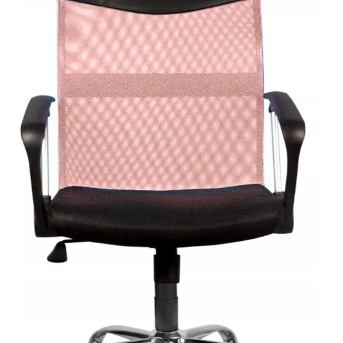 Rožinė/juoda kėdė su reguliuojamu aukščiu