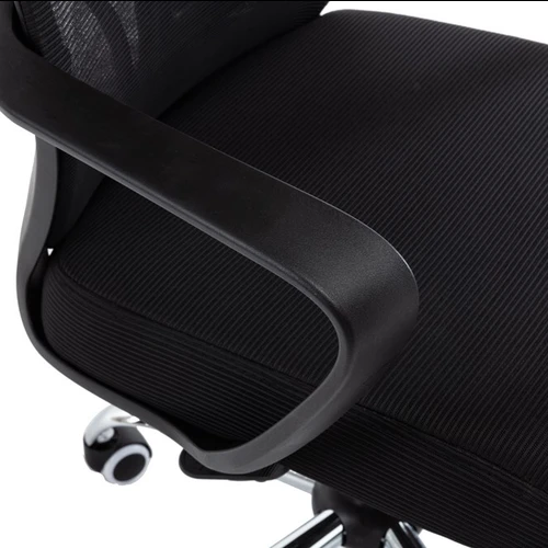 Juoda ir mėlyna ergonomiška kėdė su porankiais