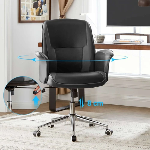 Tvarkinga žaidimų kėdė su PU danga ir 120 kg apkrovos talpa