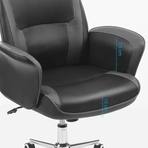 Juodai pilka žaidimų kėdė su plieno rėmu ir putplasčio paminkštinimu