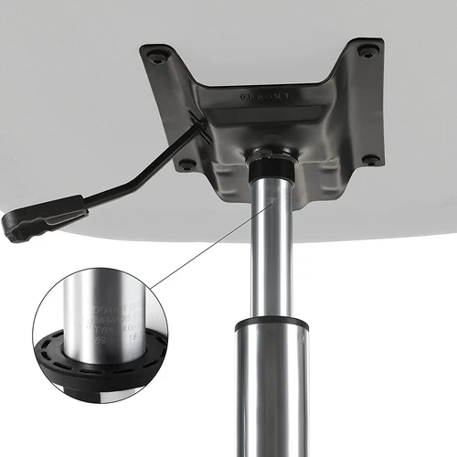 Reguliuojamo aukščio biuro kėdė su kvėpuojančiu lino imitacijos paviršiumi