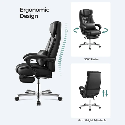 Kėdė su aliumininiu pagrindu ir PU apmušalais