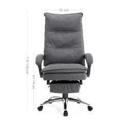 Biuro kėdė OBG78GY, pilkos spalvos - Darbo kėdės