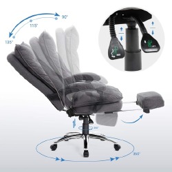 Biuro kėdė OBG78GY, pilkos spalvos - Darbo kėdės