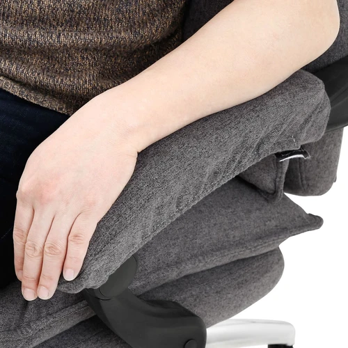 Patvari kėdė su lininiu užvalkalu, atspariu spalvoms