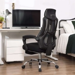 Biuro kėdė OBN056B01, juoda/pilka - Darbo kėdės