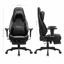 Biuro / žaidimų kėdė su atrama kojoms - Kėdės