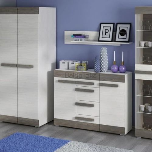 Stilinga spinta su LMDP fasadu ir MDF detalėmis