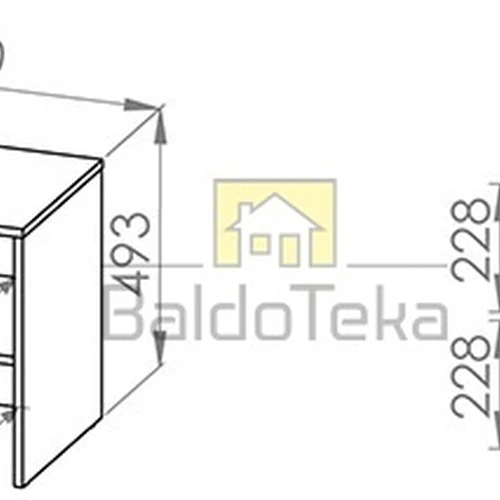 Tvarkinga spintelė su atsparia MDF new grey danga