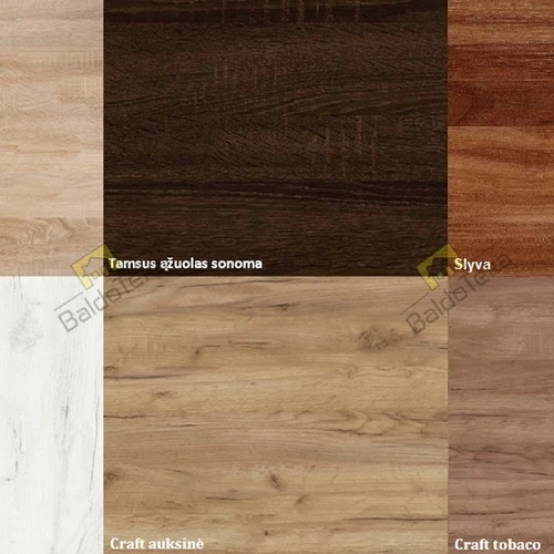 Moderni spinta su individualia spalva, 150 cm pločio