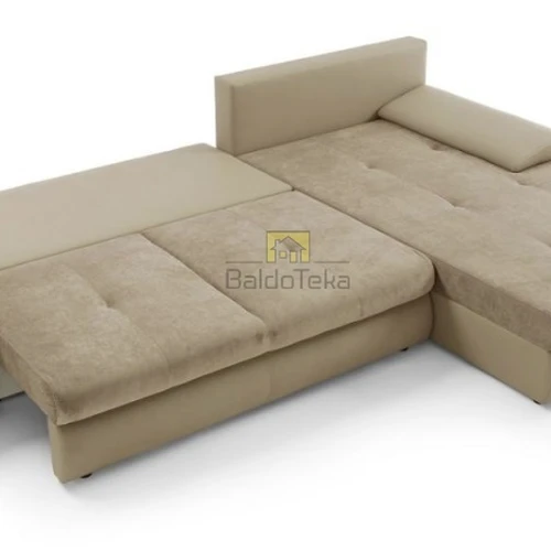 Minkšta lova su poliuretano ir spyruoklių užpildu