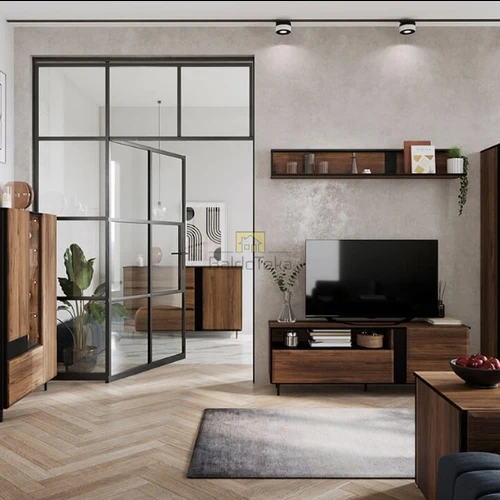 Moderni spinta ąžuolo Catania/juodos spalvos