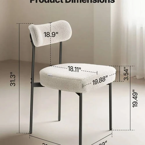 Modernios virtuvės kėdės su ergonomišku atlošu