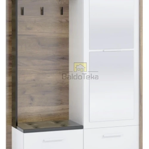 Stilinga juoda lova su plona 16 mm plokšte ir ekologiška apdaila