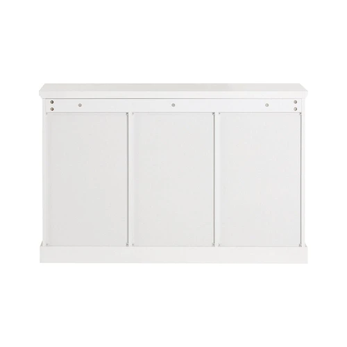Bufetas 120x39x78cm., baltos/sidabrinės spalvos - Virtuvės spintelės
