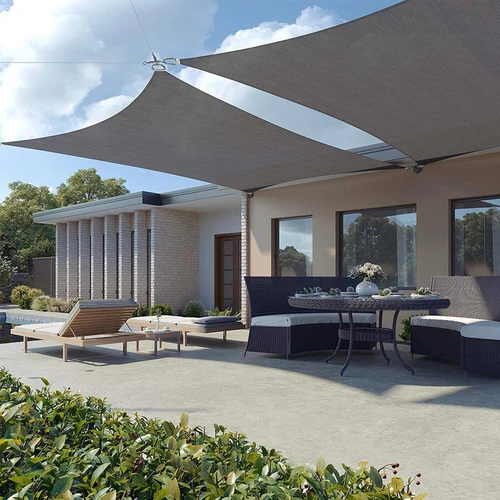 Apsauga nuo saulės stovyklavietėse, soduose, baseinuose