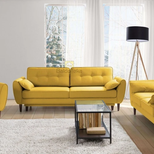 Moderni sofa lova su zigzaginėmis spyruoklėmis