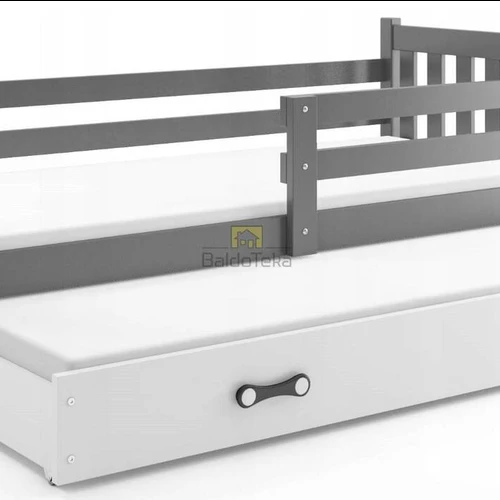 Natūrali pušis/MDF, grafitas/balta spalva