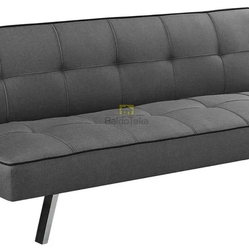 Pilka su juodais apvadais sofos lova 174x97 cm