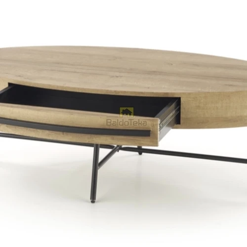 Modernus stalas su plieninėmis kojomis