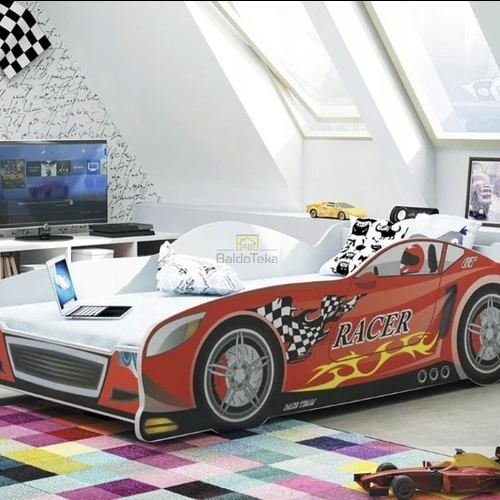 Moderni lova su grotelėmis ir poliuretaniniu čiužiniu