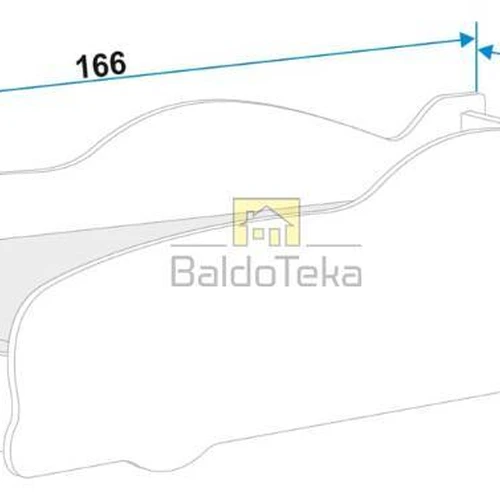 Patogi lova su ergonomišku rėmu ir 160×80 cm čiužiniu