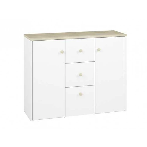 CESAR CS09 komoda 120 balta / buko fjord