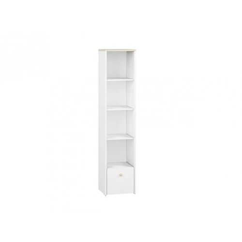 CESAR knygų spinta CS05 43 balta / buko fjord