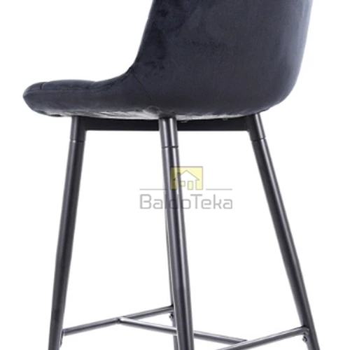 Stilinga juoda kėdė BL19 su patogiu veliūriniu sėdynės audiniu