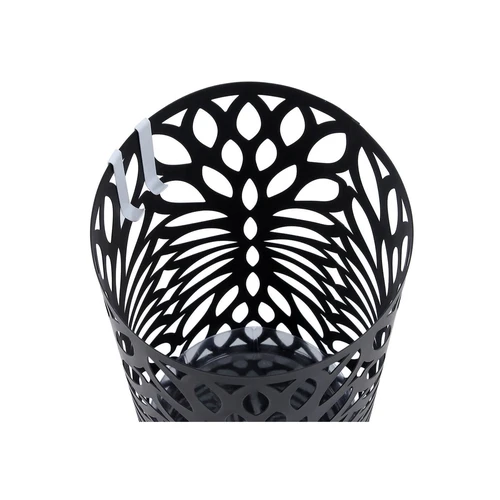 Patrauklus juodas skėčio stovas su kabliukais