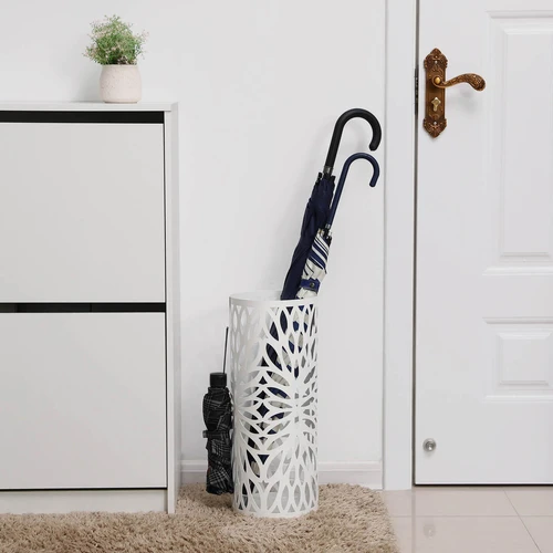 Patvarus skėčio stovas su vandens lašelių padėklu