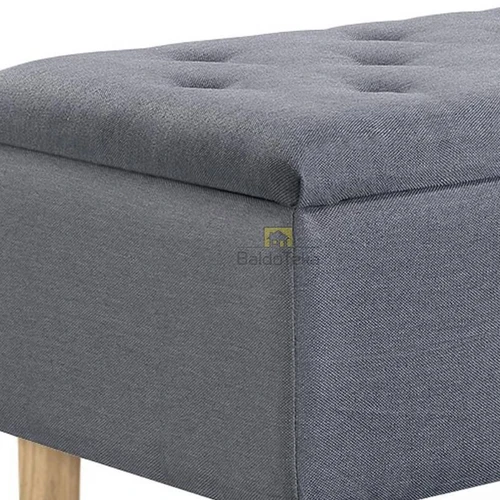 Pilkas gobeleno fotelis su kaučiuko rėmu