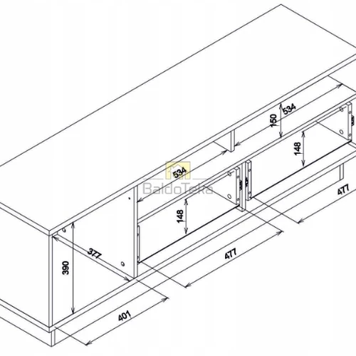 Erdvi spintelė su šiuolaikišku dizainu