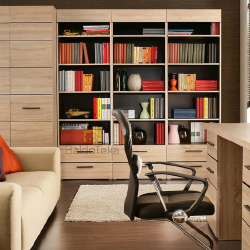 Šviesaus ąžuolo spalvos LMDP spinta su sonoma ir venge deriniu