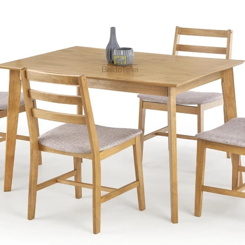 Natūralaus kaučiuko medžio stalo komplektas