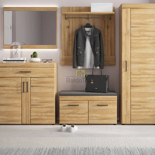 Ekspozicinis ąžuolo spalvos baldėlis – puikus pasirinkimas