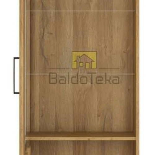 Moderni spinta su metališkais rankenėlėmis ir ąžuolo Grandson spalva