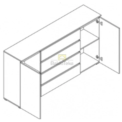 Stilinga spinta COSMO, platė 184 cm, spalva pagal pageidavimą