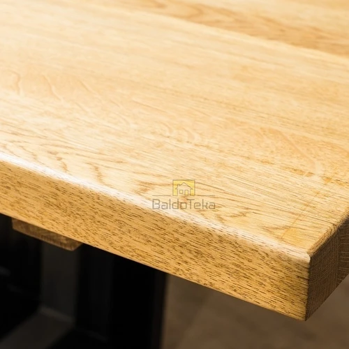 Stilingas 150x90 cm stalas su ąžuolo ir juodos spalvos deriniu