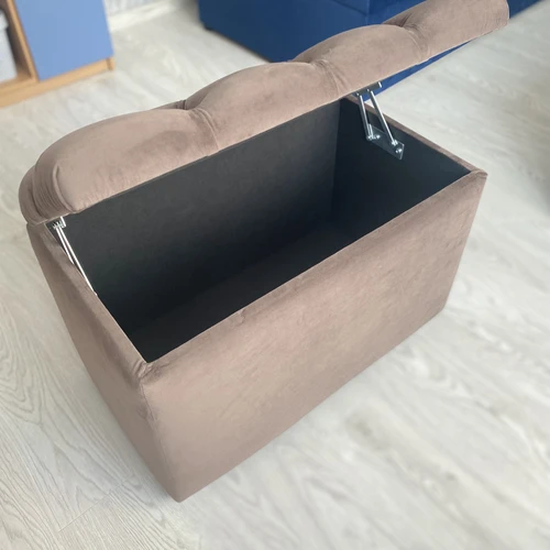 Kompaktiškas pufas su talpykla