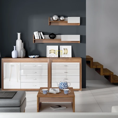 Ergonominė spintelė su LED apšvietimu ir tylaus uždarymo sistema