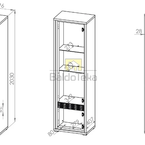 Stilinga spinta natūralaus riešuto ir baltos spalvos