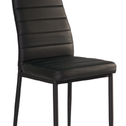 Kėdės iš ekoodos ir dažyto metalo