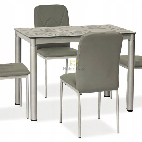 Moderni pilka spinta su stiklo ir metalo detalėmis