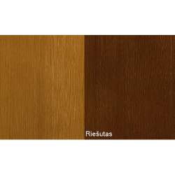 Patogi lovytė su poliuretaniniais čiužiniais ir natūralia medžio tekstūra