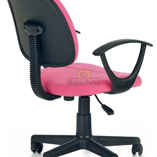 Minkšta rožinė gobeleno kėdė vaikams iki 80 kg