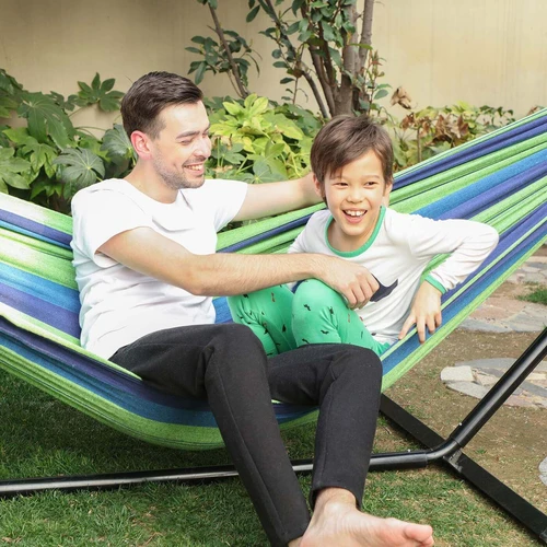 Lengvas ir patogus hamakas su nešiojimo krepšiu